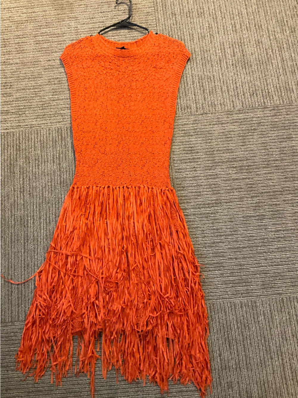 Vici orange knit dress